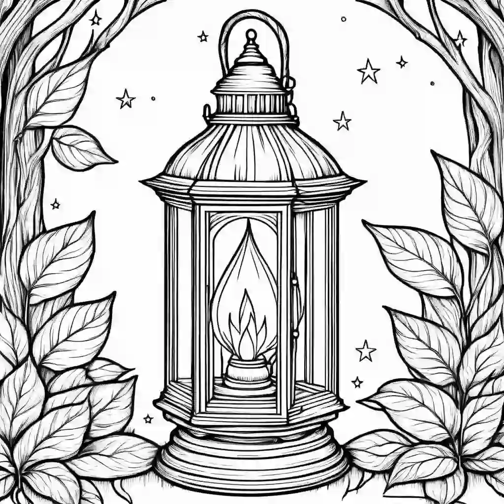 Fairy Lantern coloring pages